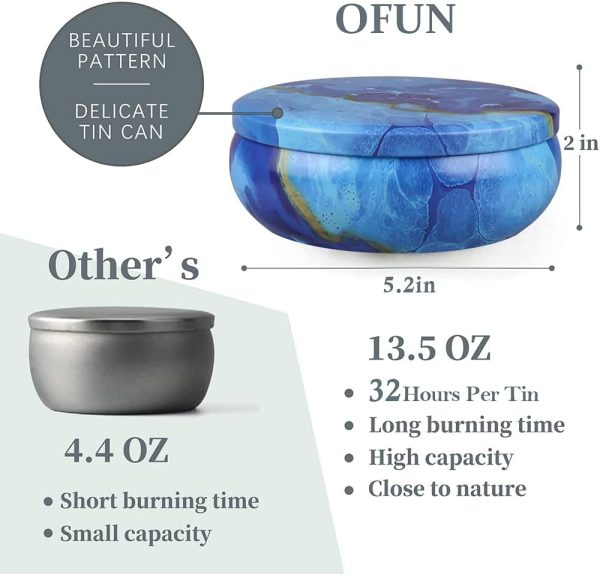 Large Citronella Candles Outdoor Decorative 55oz, Soy Wax Lemongrass Candle Set 3 Wick, Scented Jar Candle Bulk Up to 240hrs, 3 Pack Summer Camping Candles for Patio Garden Balcony