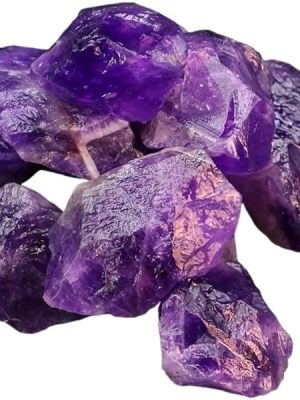 40-45g Deep amethyst raw stone fireless therapy stone aquarium decoration stone
