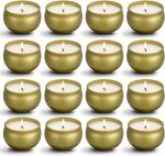 Scented Candles Gifts Set,16 Pack Natural Soy Wax Travel Tin Jar Candles for 2.5 OZ Aromatherapy Candles for Family Gatherings, Festive Candles