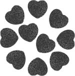 10 PCS Rock Essential Oil Diffusers, Heart Shape Lava Rock Stone Diffuser, Black Lava Rock Diffuser, Pocket Stone Diffuser for Home, Offices, Cars, Yoga, Sauna, SPA