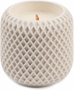 Scented Candles - Luxury Concrete Jar Candle for Home Scented, Soy Wax Candle - Relaxation Gift for Women, Premium Room Décor, Non-Toxic, Great Idea for Gifts (White Dune)